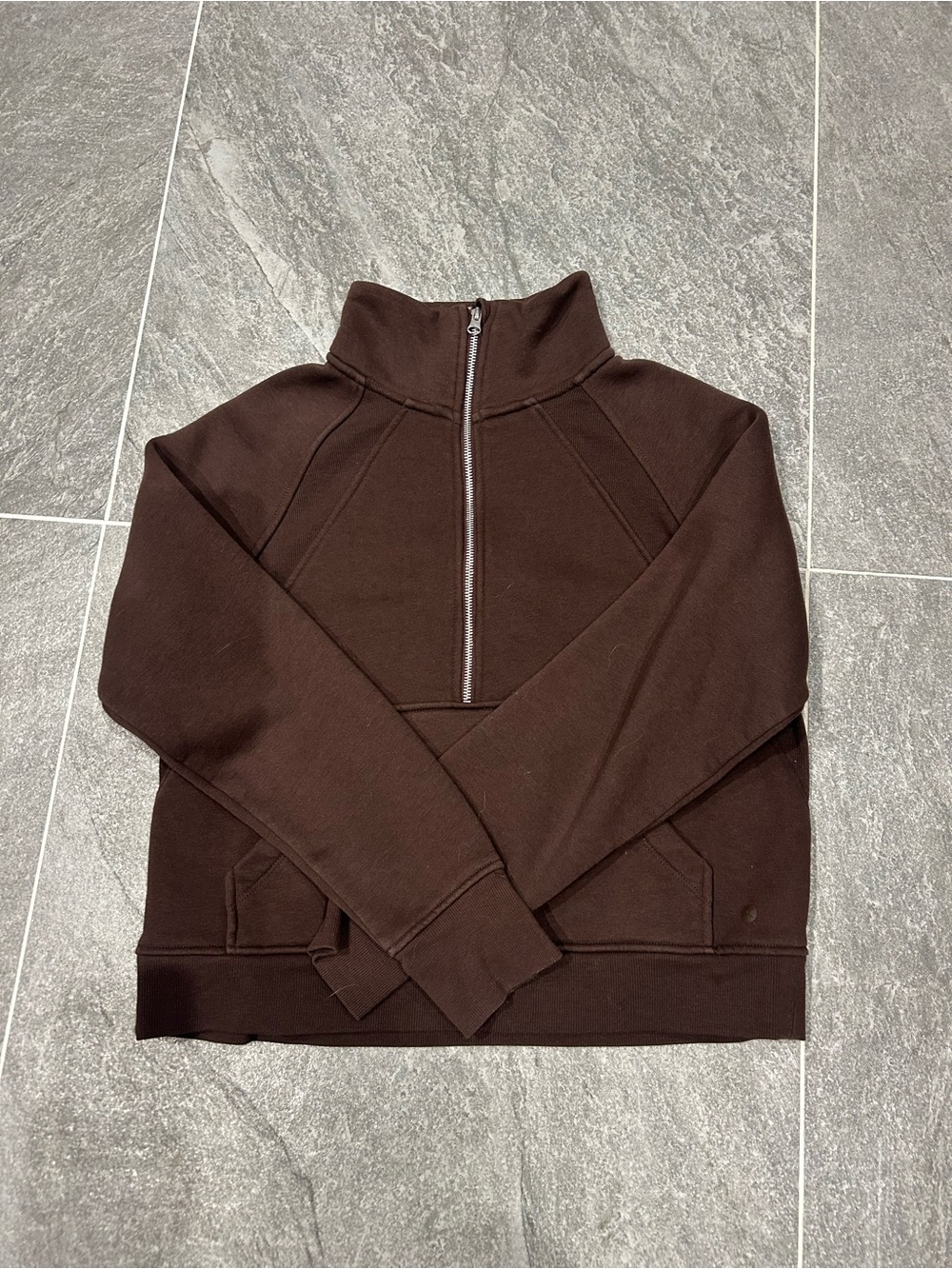 Danskin Brown Half-Zip Pullover Sweater